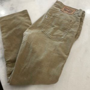 Levi's 511 khaki corduroy pants